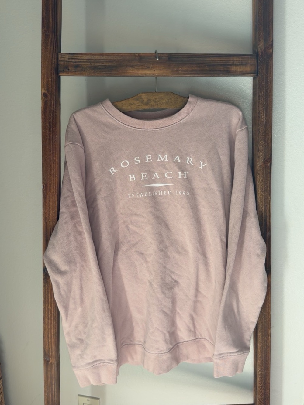 League Kids Rosemary Beach Pink Crewneck Sweatshirt
